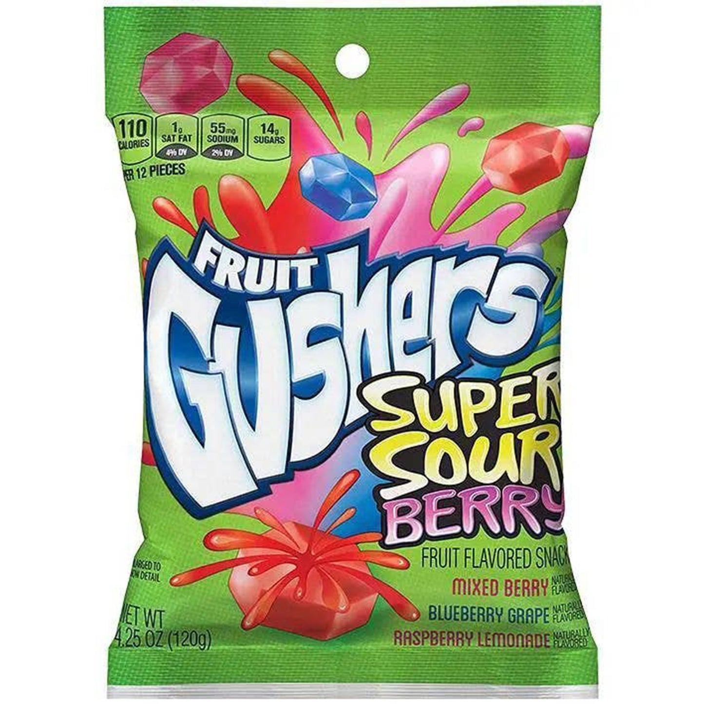 Fruit Gusher, Super Sour, 4.25oz, 8ct