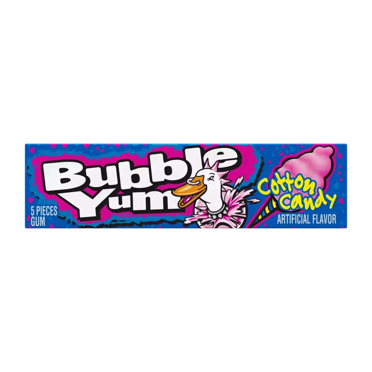 Bubble Yum Cotton Candy Bubble Gum, 18ct