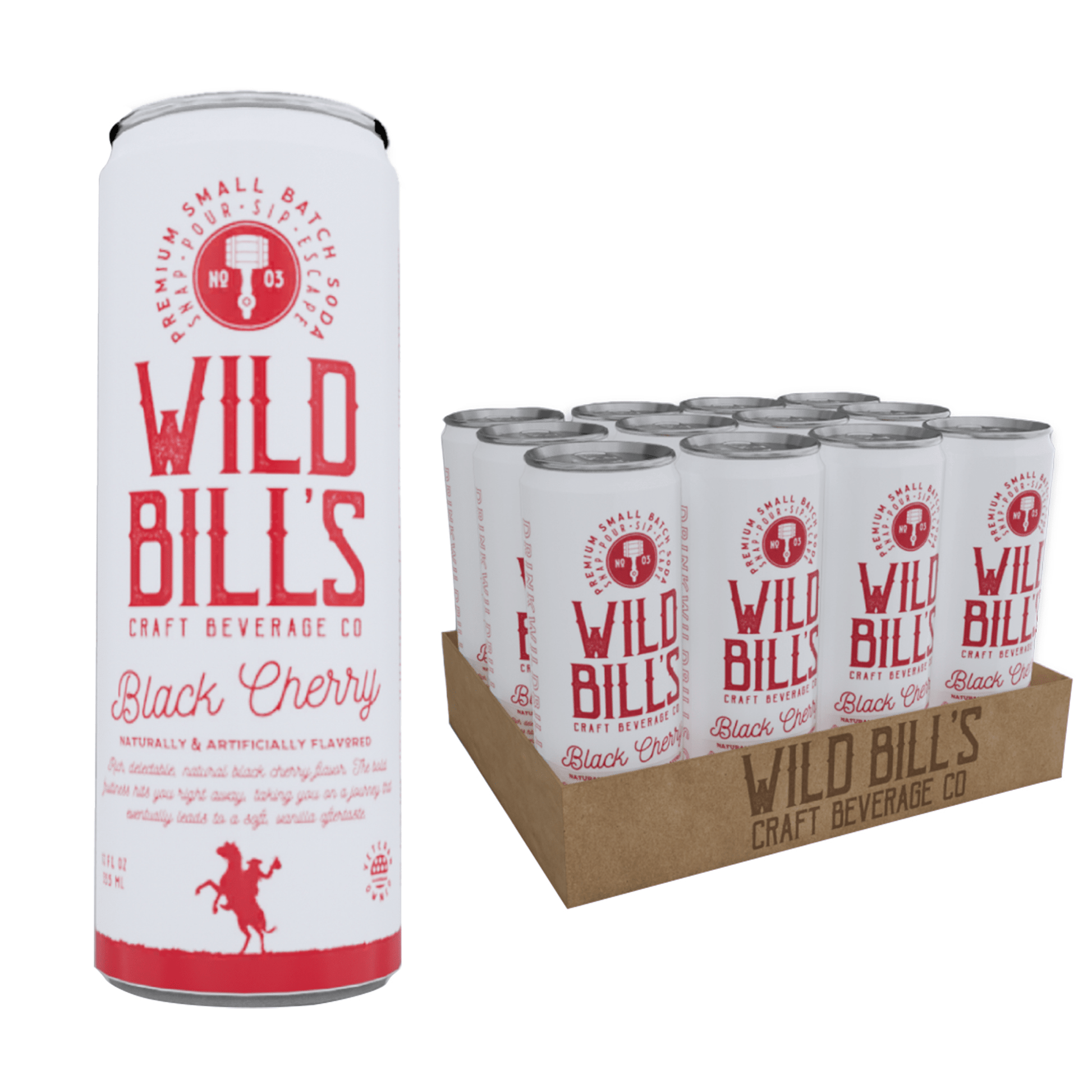 Wild Bill's Wild Cherry, 12oz Cans, 12ct