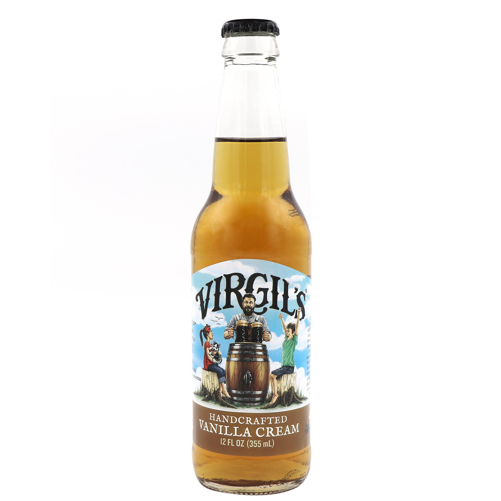 WBC Vanilla Cream Soda, 12oz Glass Bottle 12ct