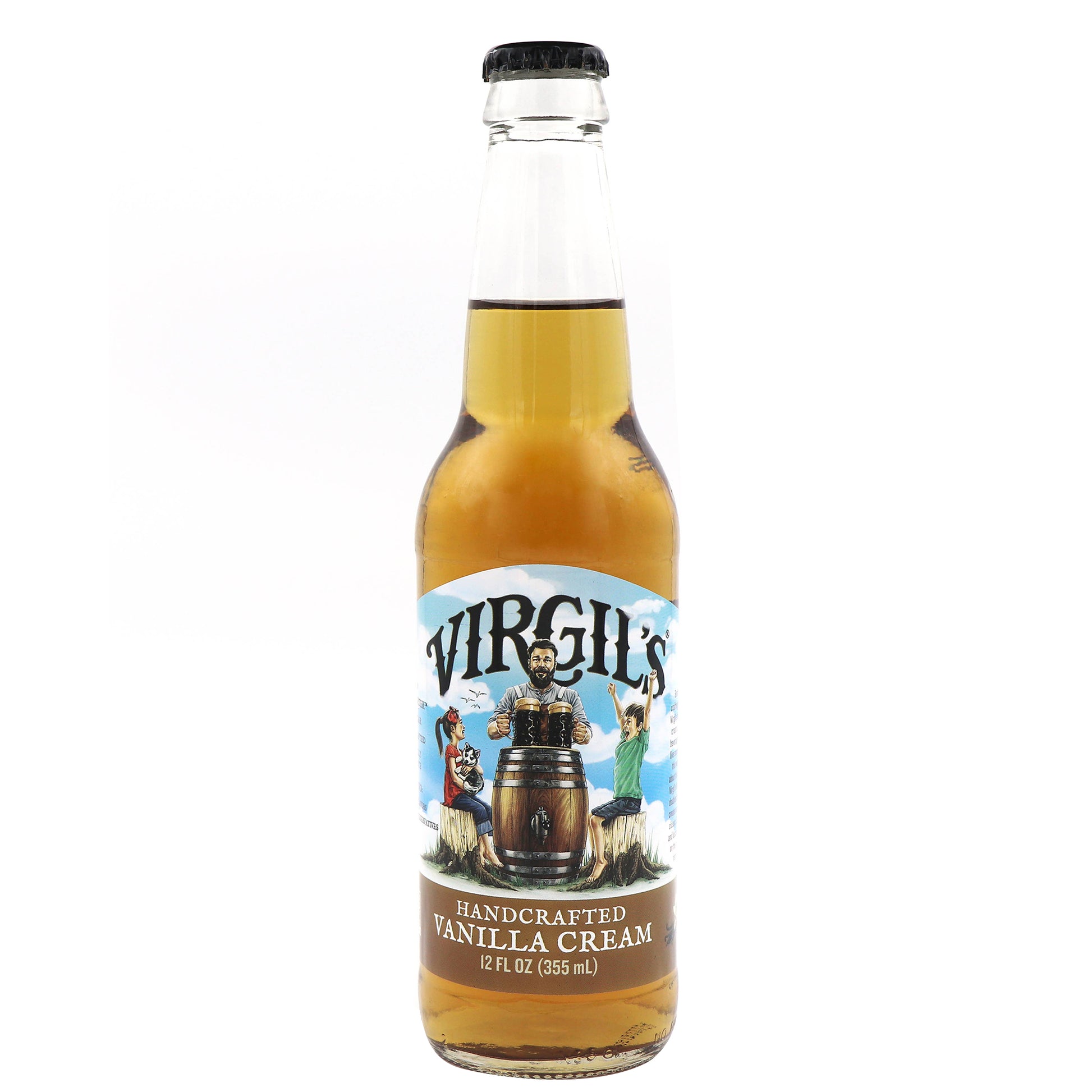 WBC Vanilla Cream Soda, 12oz Glass Bottle 12ct