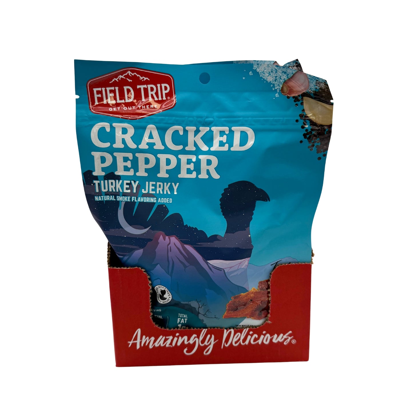 Field Trip Cracked Pepper Turkey Jerky 2.2oz, 9ct