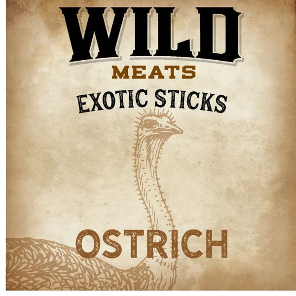 Wild Meats, Ostrich Exotic Stick, 1oz, 24ct