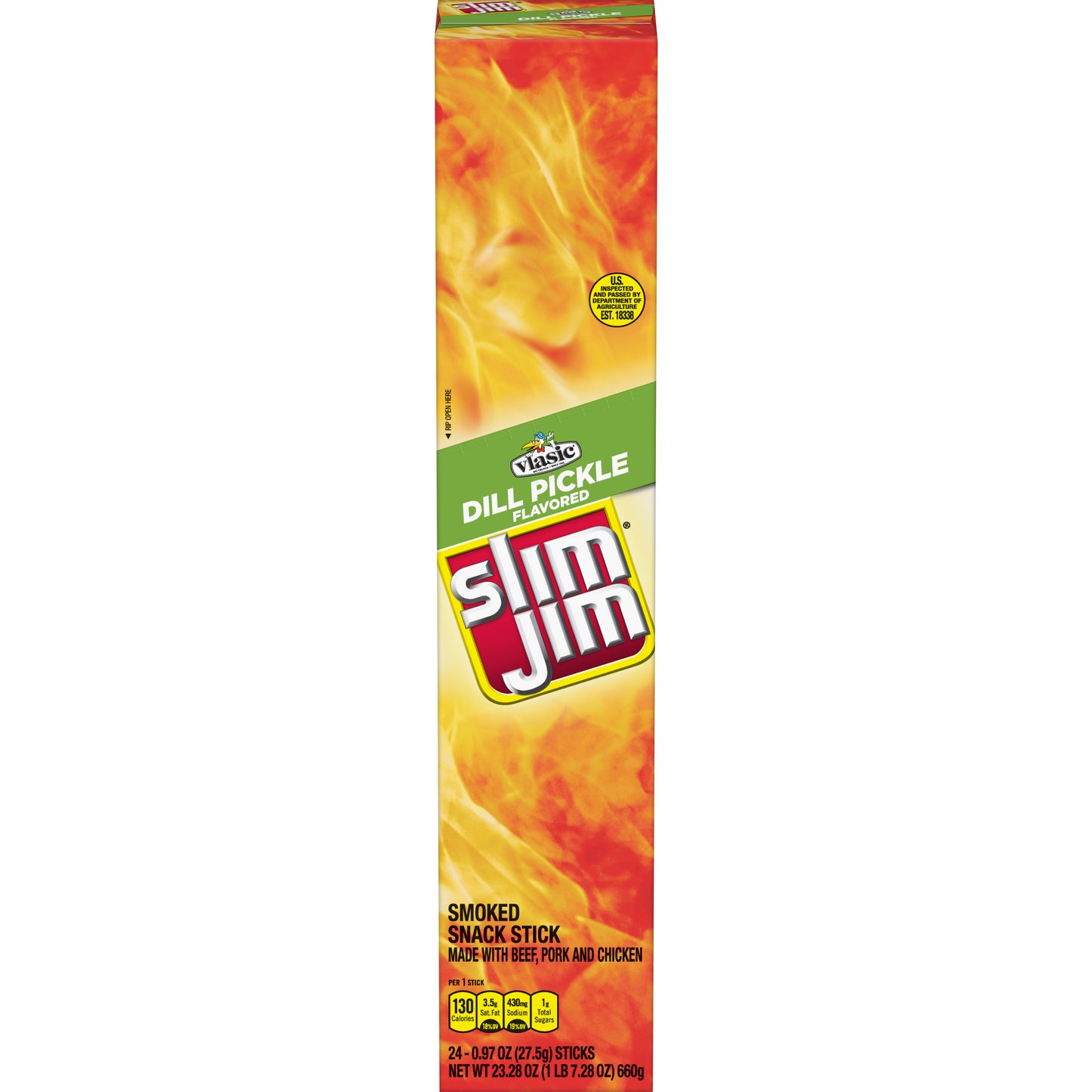 Slim Jim Giant Dill Pickle, 24ct