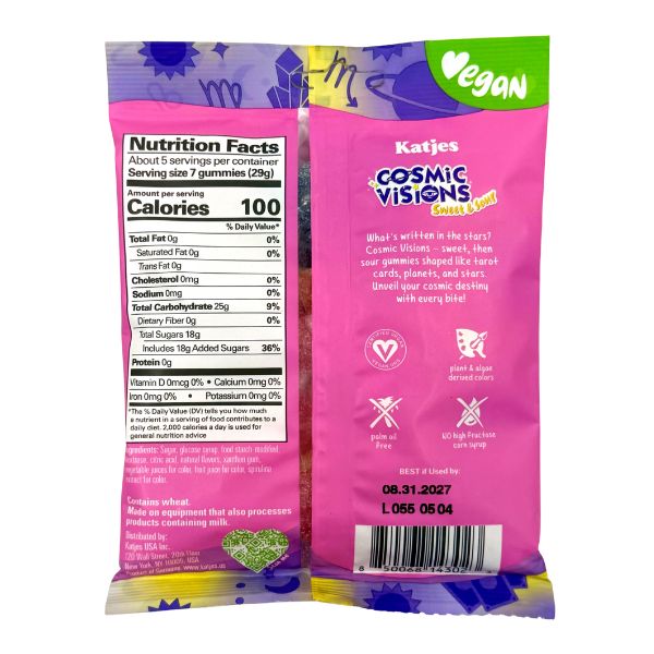 Katjes Cosmic Visions Sweet & Sour 4.9oz 15ct