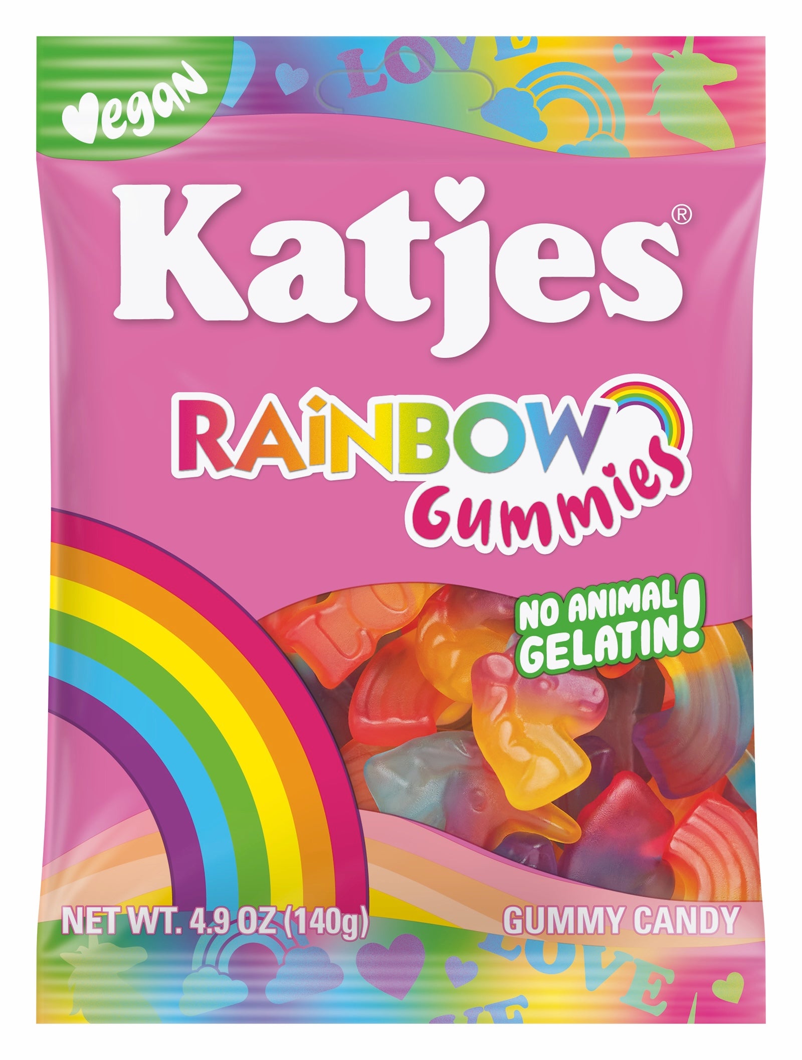 Katjes Rainbow Gummies 4.9oz 15ct