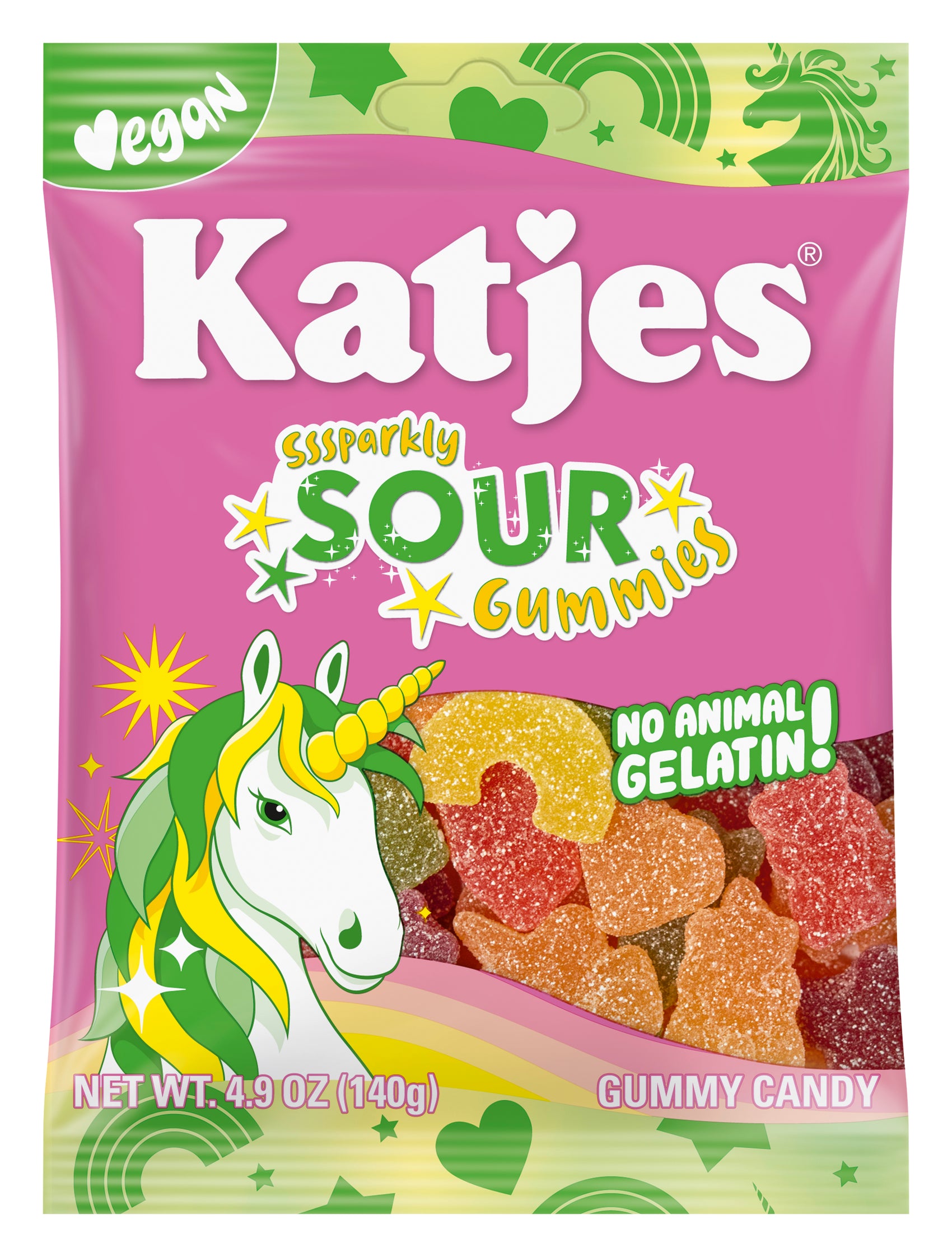 Katjes Sparkly Sour Gummies 4.9oz 15ct