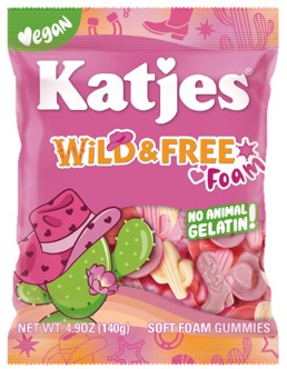 Katjes Wild & Free Foam Gummies 4.9oz 12ct