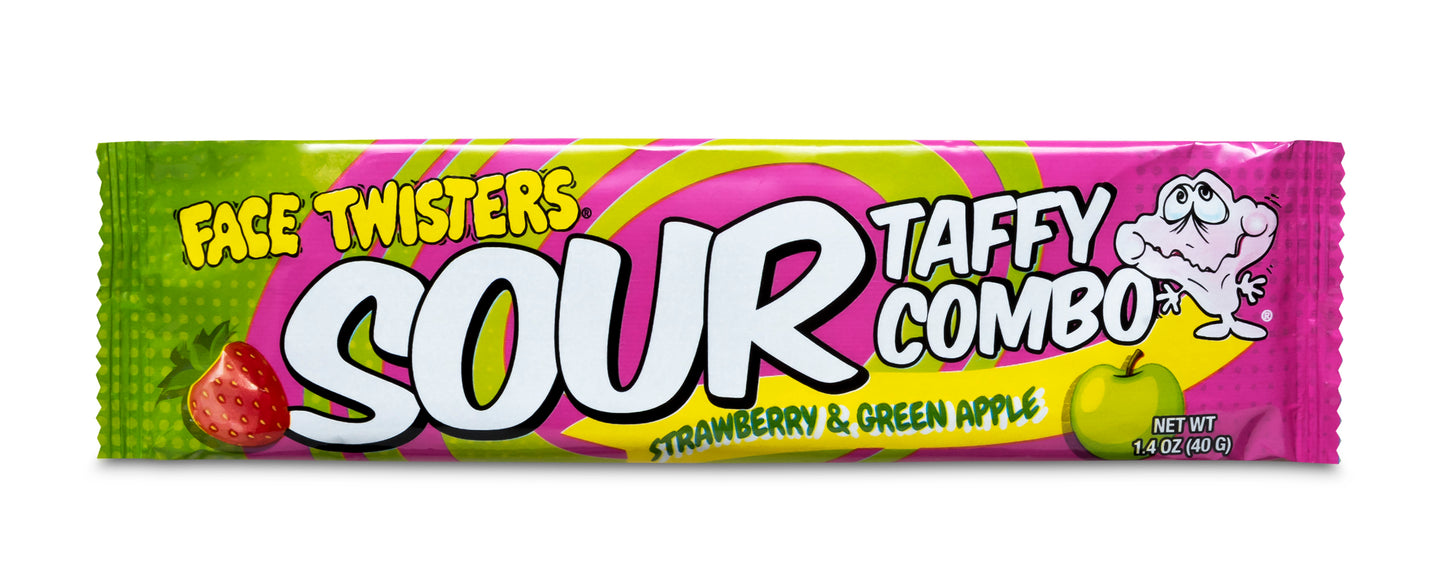 Sour Taffy Combo Strawberry/Green Apple 24ct