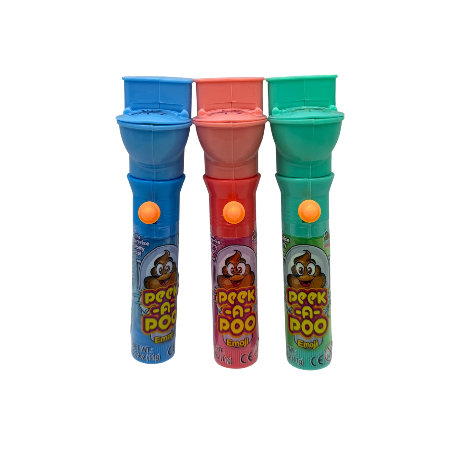 Kidsmania Peek-A-Poo Emoji Surprise Potty Pop, 12ct