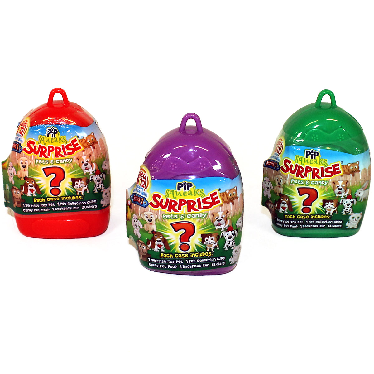 Pip Squeaks Collectible Surprise Pet & Candy .4oz, 12ct