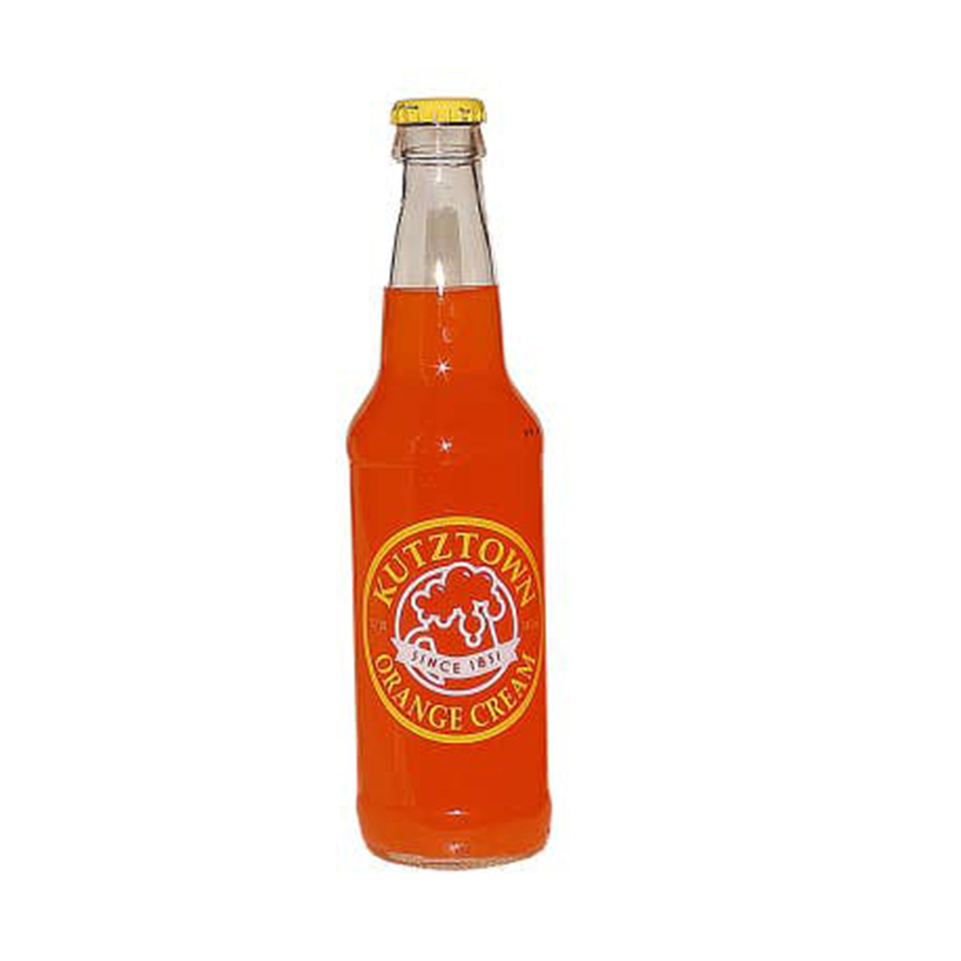 Kutztown Orange Cream Soda, 12oz Glass Bottle 12ct