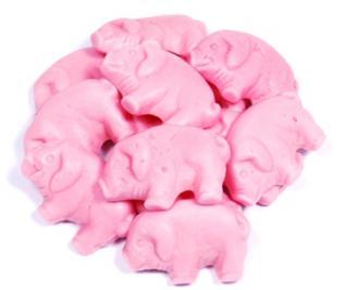 Case - Gustaf's Gummi Pink Pigs, 3/2.2lb Bag