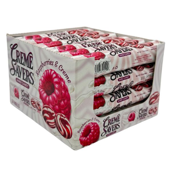 Creme Savers Rolls Raspberries & Creme 24ct