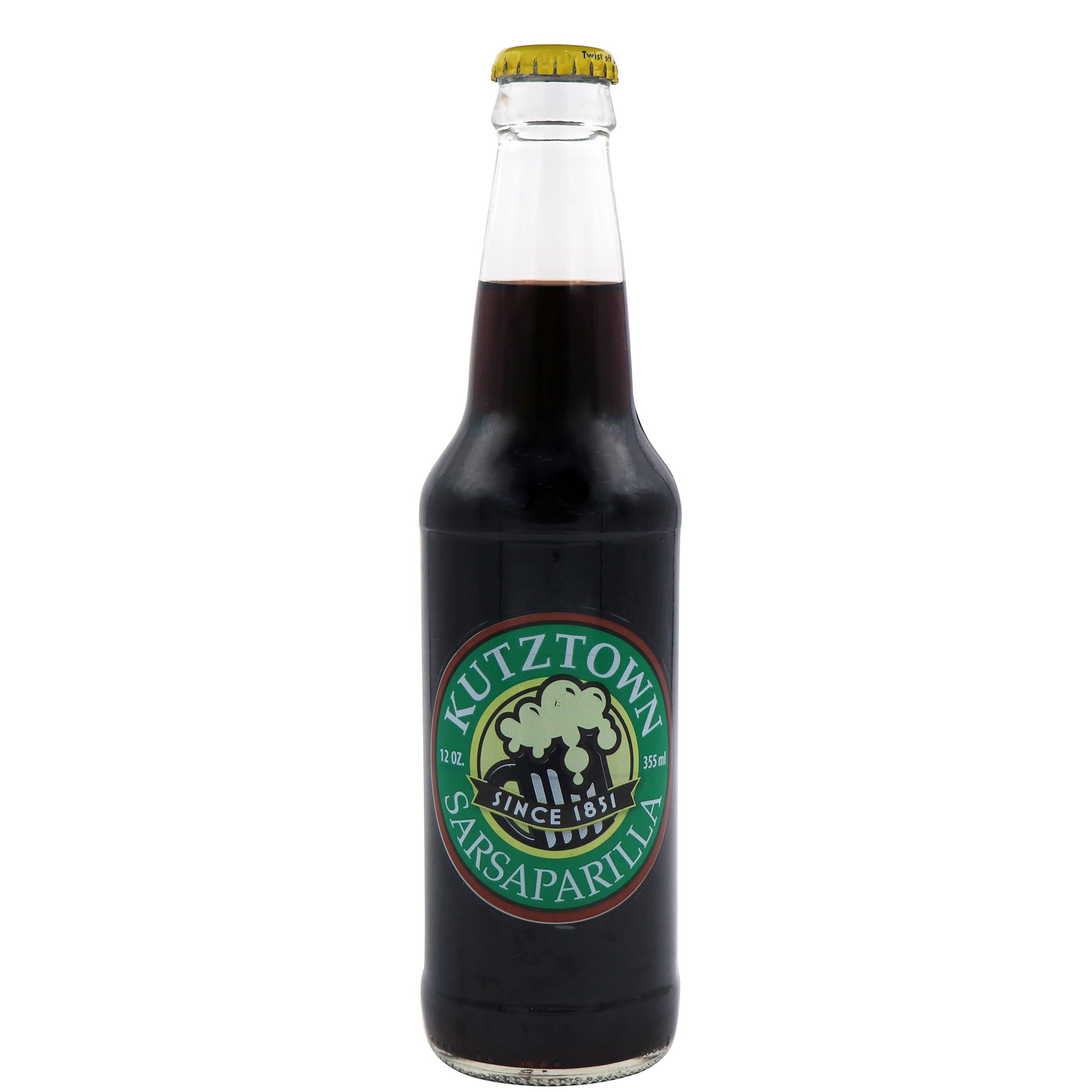 Kutztown Sarsaparilla Soda, 12oz Glass Bottle 12ct