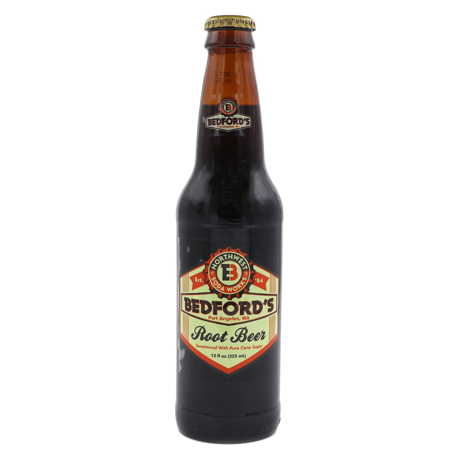 Bedford's Root Beer, 12oz Glass Bottle 12ct