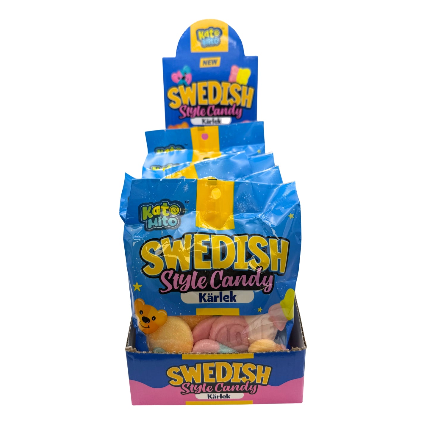 Swedish Style Candy Kärlek 4oz Peg Bag, 12ct