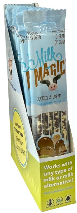 Milk Magic Straws Cookies & Cream, 4pc, 14ct Display