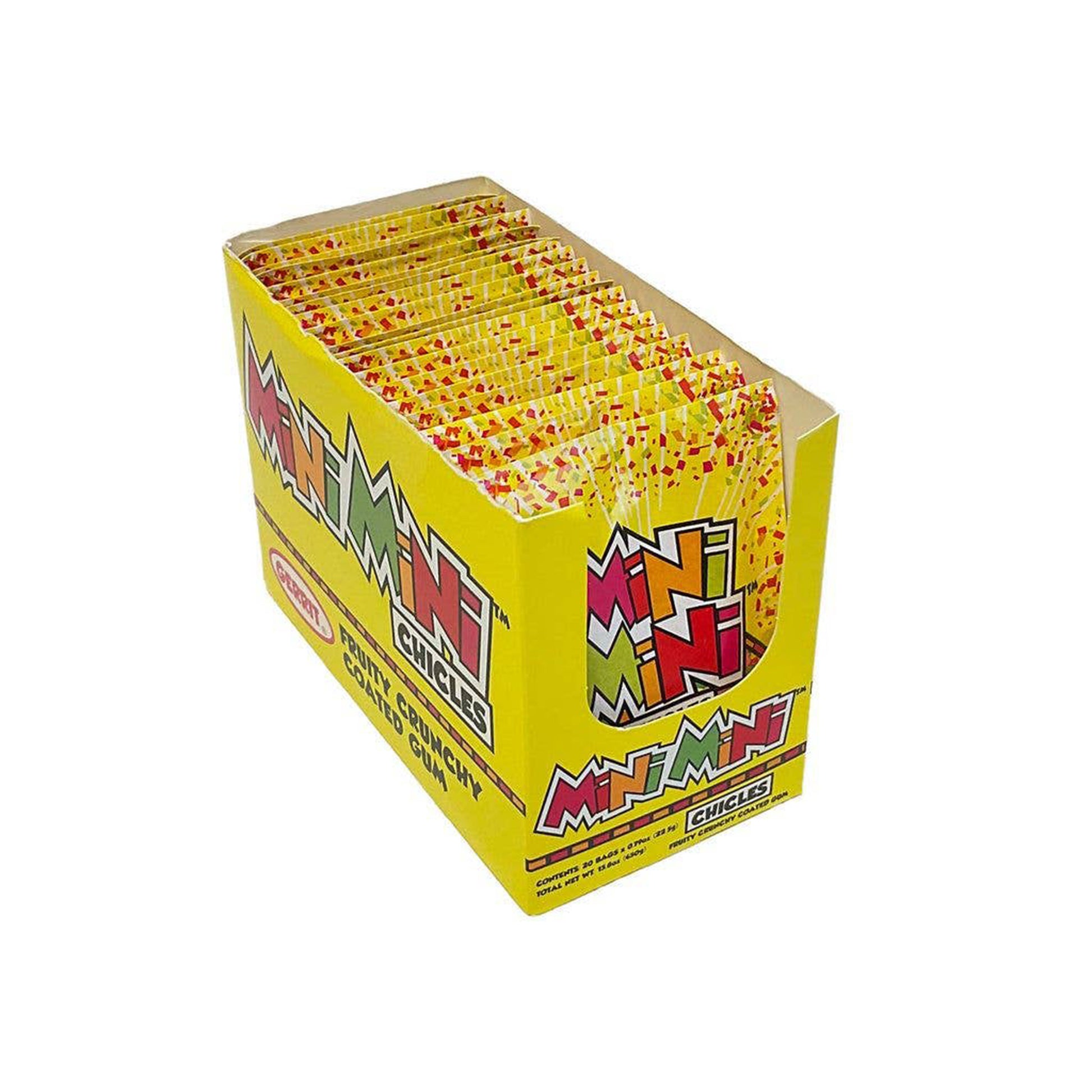 Mini Mini Chicles, Fruity Crunchy Coated Gum, 20ct