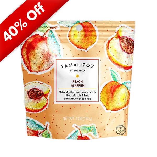 Tamalitoz Peach Slapped Hard Candies 4oz, 12ct - BBD 12/2/27