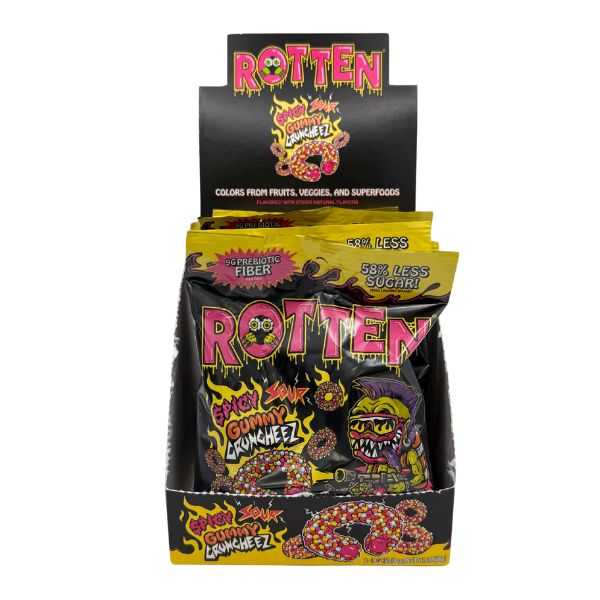 Rotten Spicy Sour Gummy Cruncheez 1.8oz, 8ct