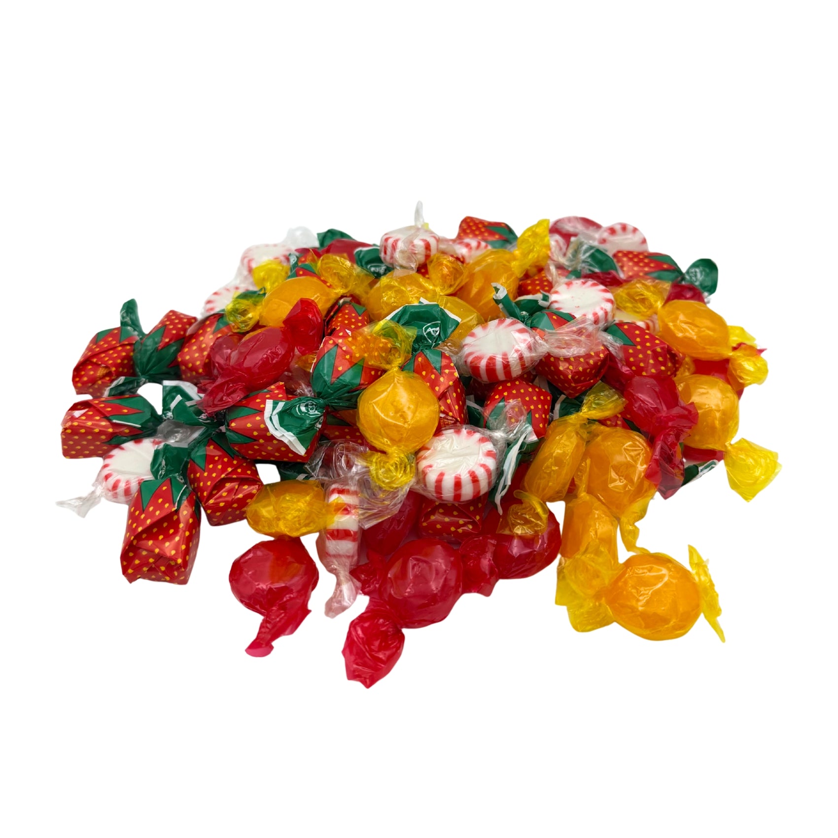 Old Fashioned Nostalgic Hard Candy Mix, Cinnamon/Butterscotch/Strawberry/Starlight, 5lb Bag