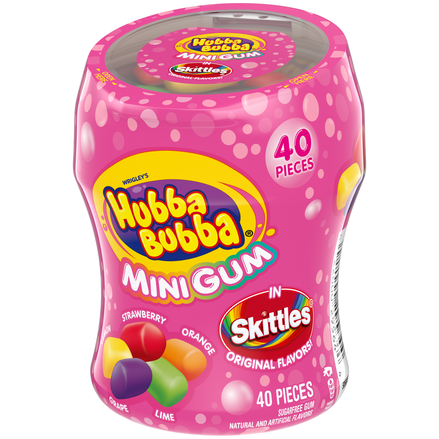 Hubba Bubba Skittles Sugar Free Gum, 2.82oz, 6ct