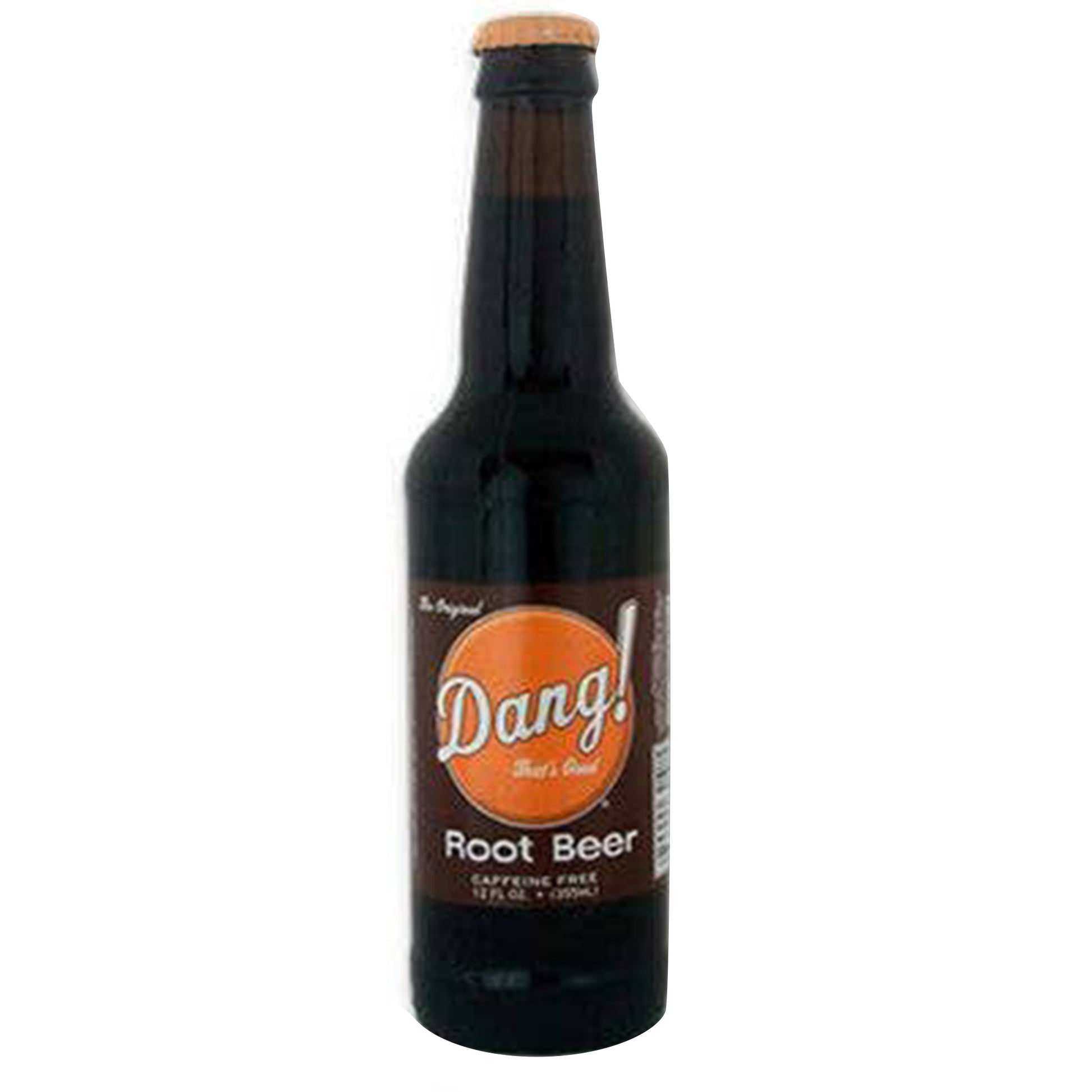 Dang! Root Beer Soda, 12oz Glass Bottle 12ct