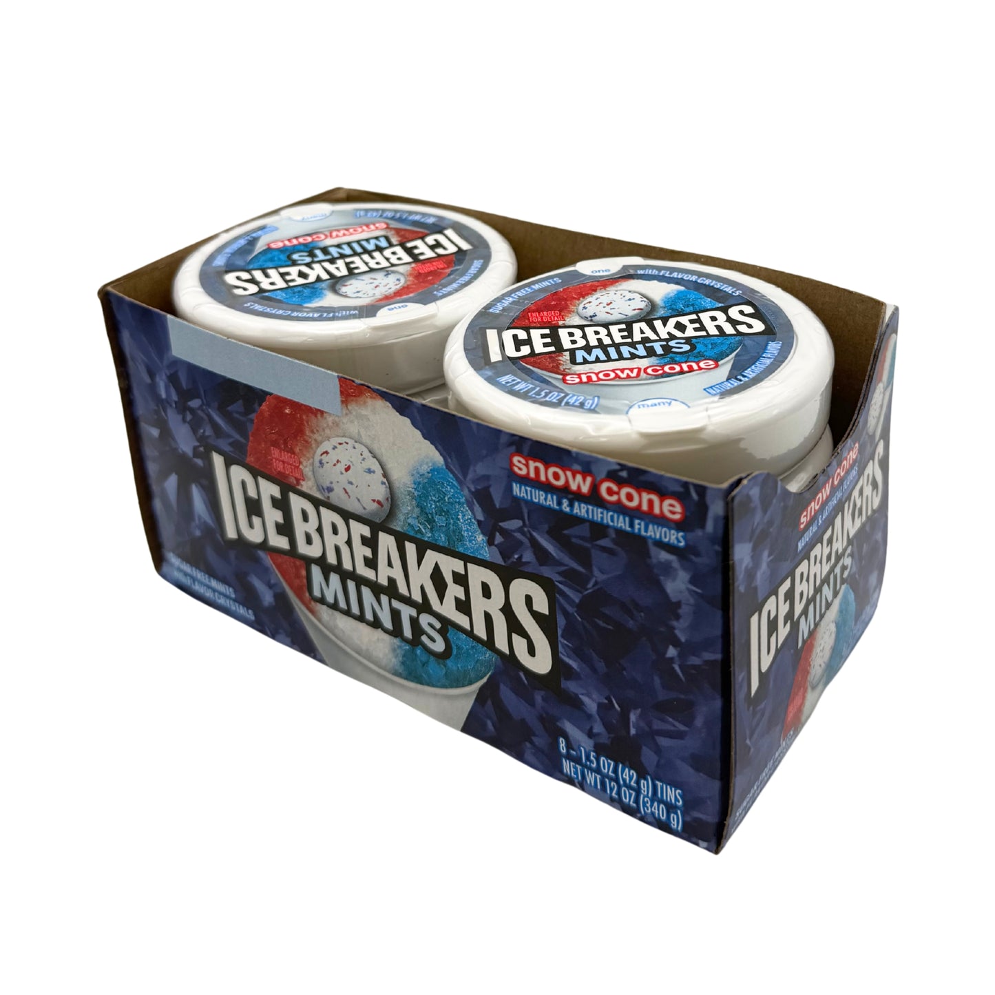 Ice Breakers Snow Cone Flavored Sugar Free Mints 1.5oz, 8ct