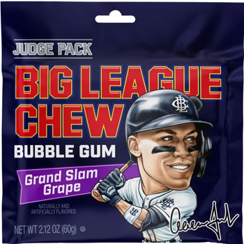 Big League Chew Aaron Judge Grand Slam Grape 12ct