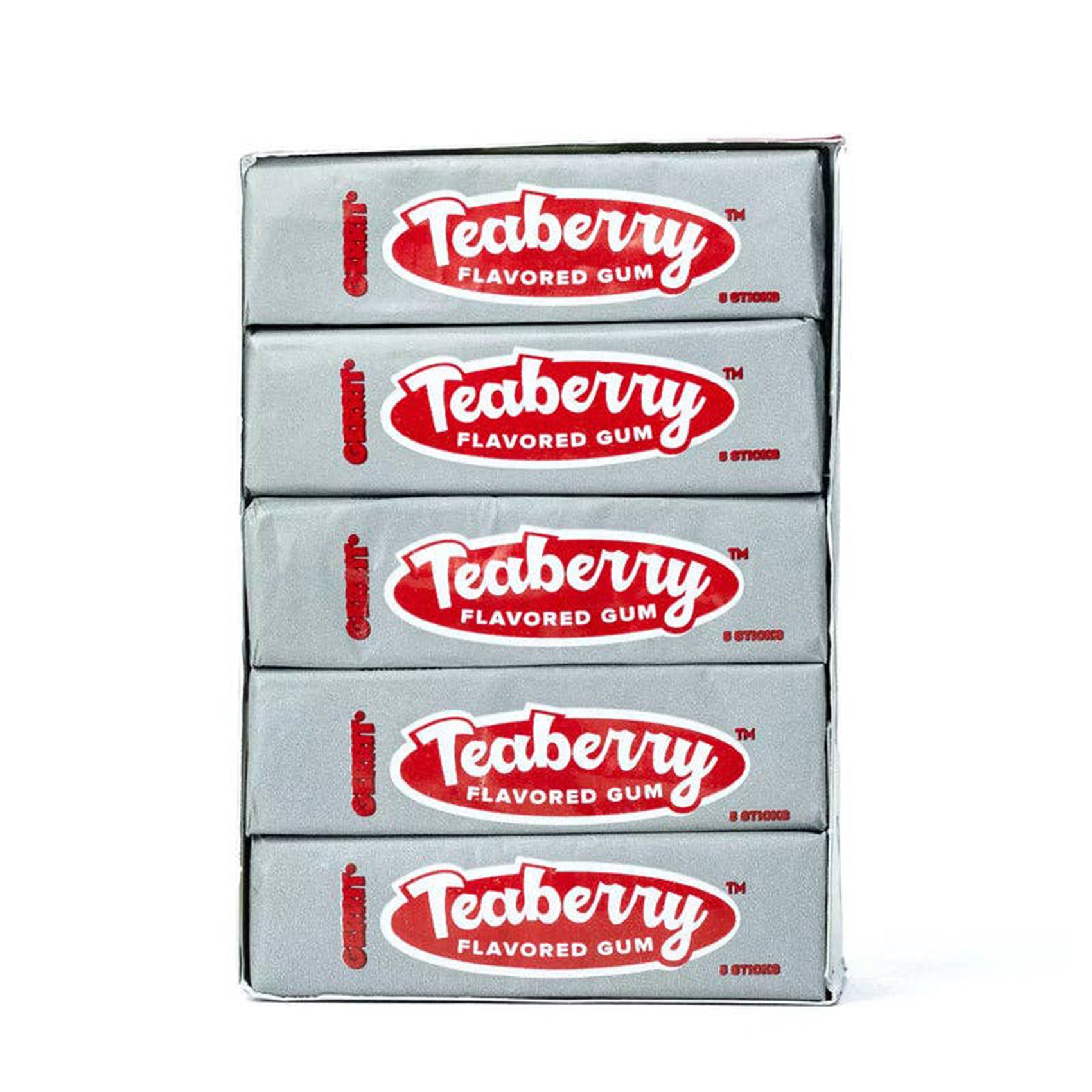 Teaberry Nostalgic Chewing Gum, 20ct Case