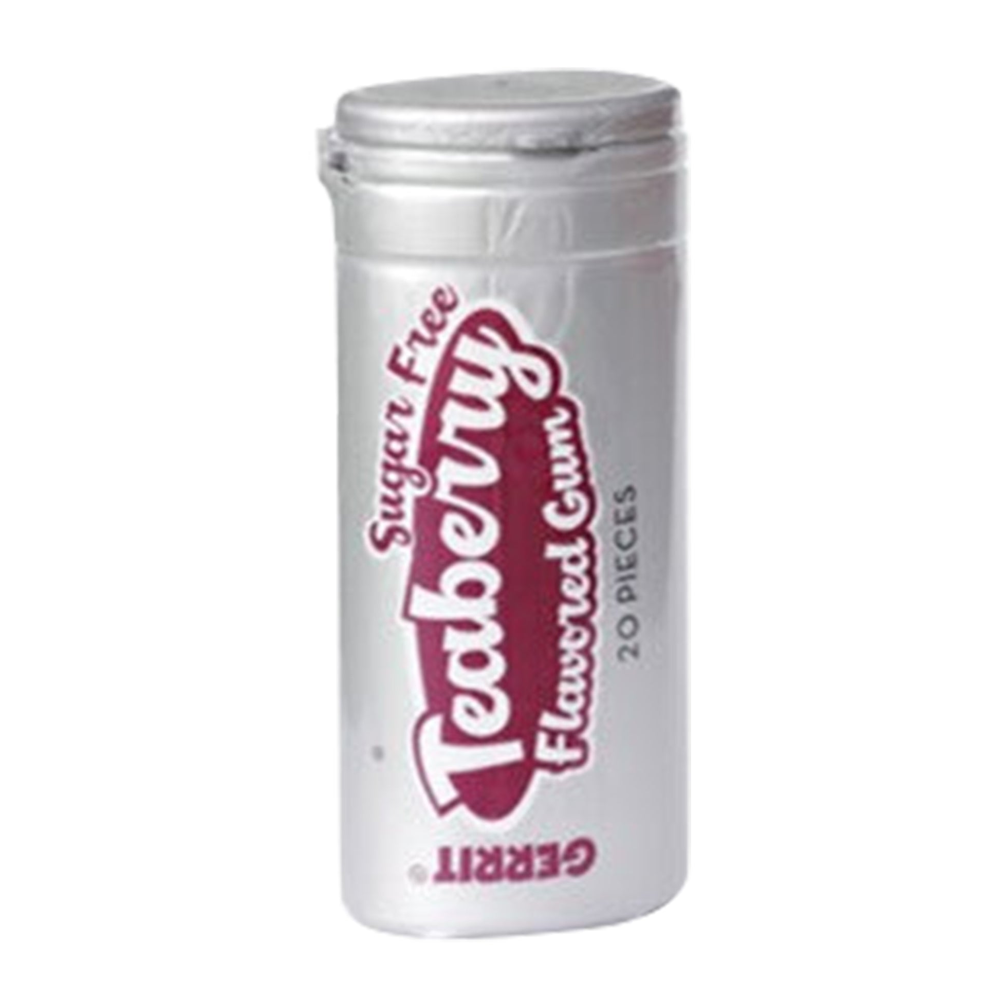 Sugar Free Teaberry Gum, 20pc Tube, 12ct