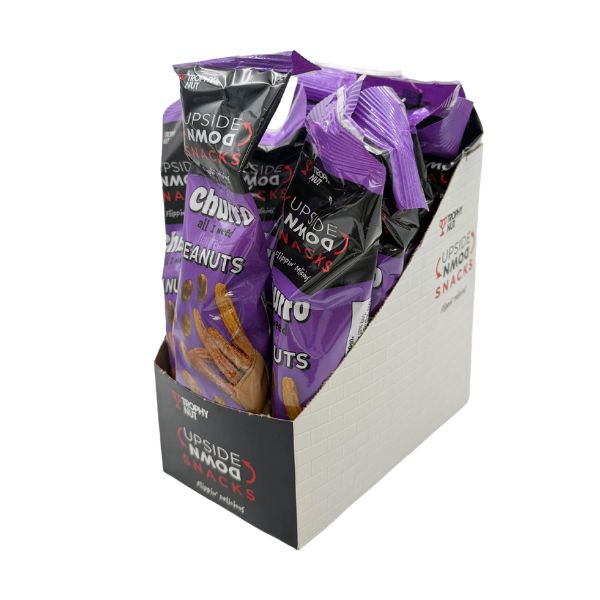 Upside Down Snacks Churro Peanuts 2.25oz, 12ct