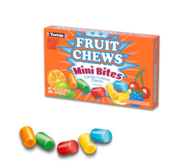 Tootsie Fruit Chews Mini Bites 3.5oz Theater Box, 12ct