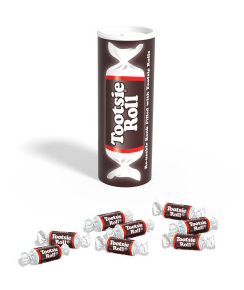 Tootsie Roll Re-usable Bank Filled w/Midgees, 5.7oz, 24ct