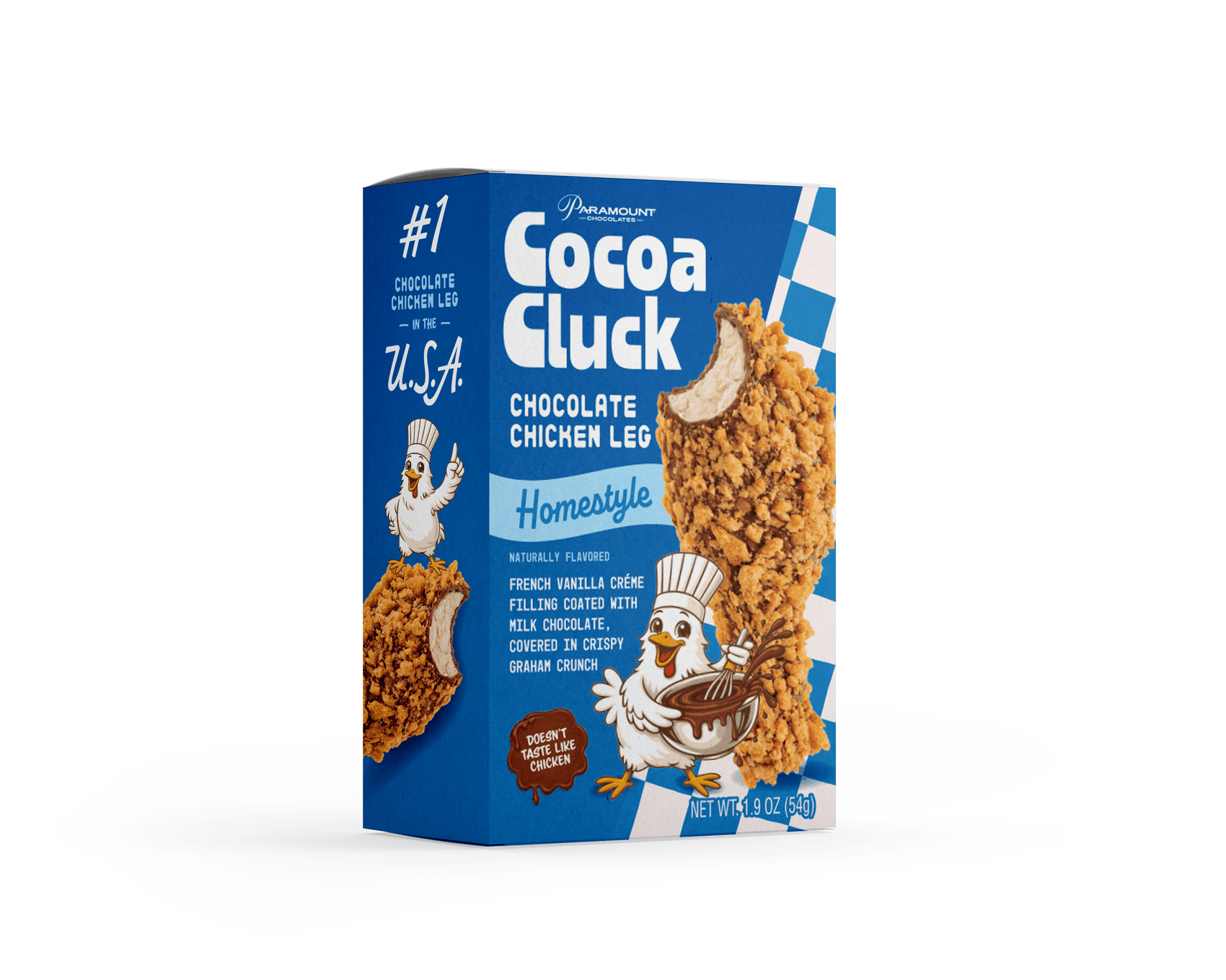 Cocoa Cluck Chocolate Chicken Leg Homestyle 1.9oz, 12ct