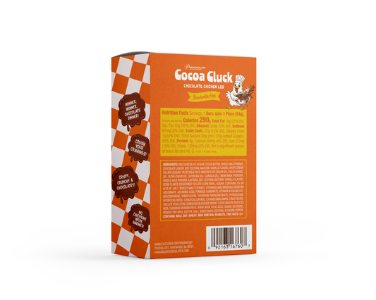 Cocoa Cluck Chocolate Chicken Leg Nashville Hot 1.9oz, 12ct