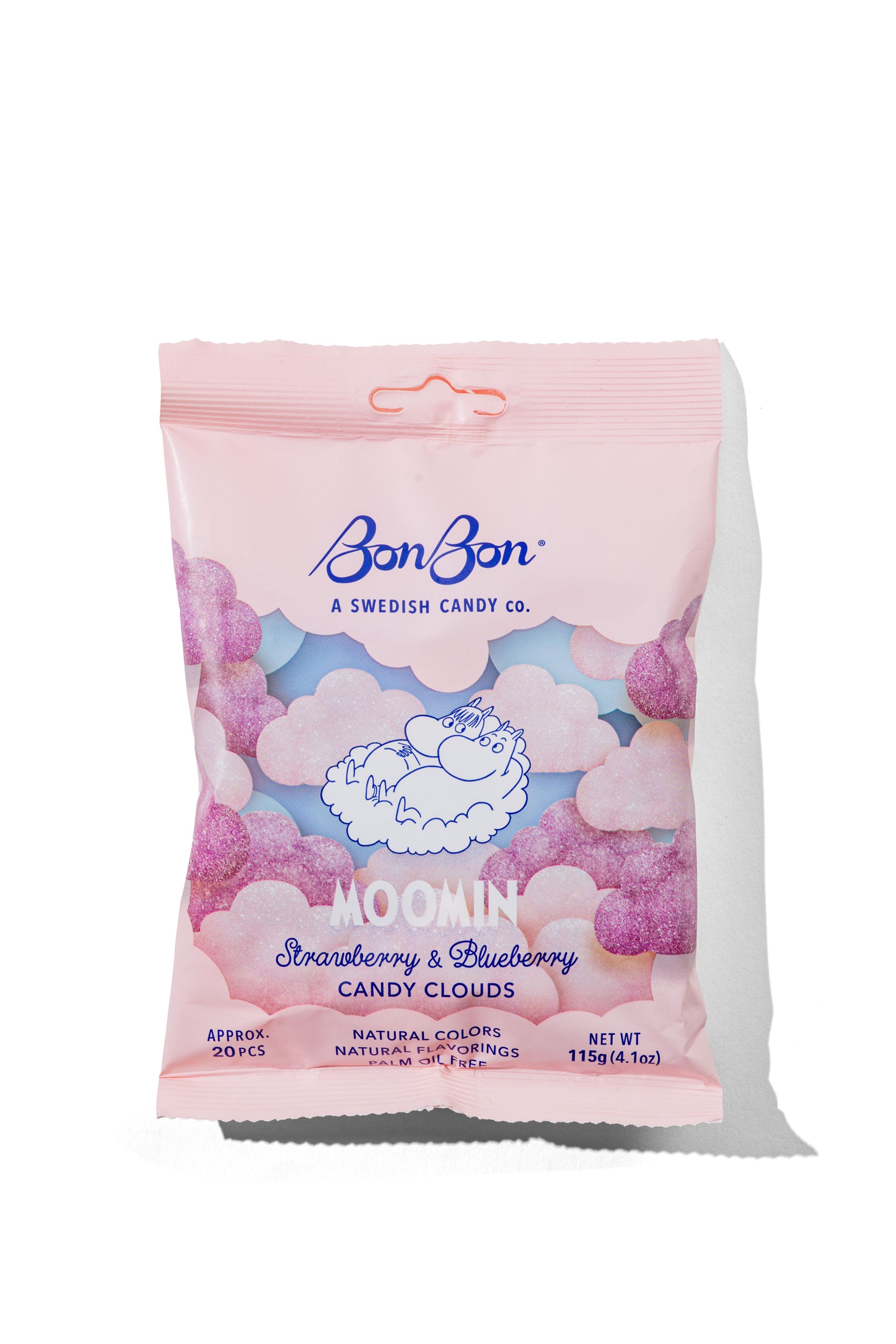 BonBon Swedish Moomin Candy Clouds 4.1oz Bag, 21ct