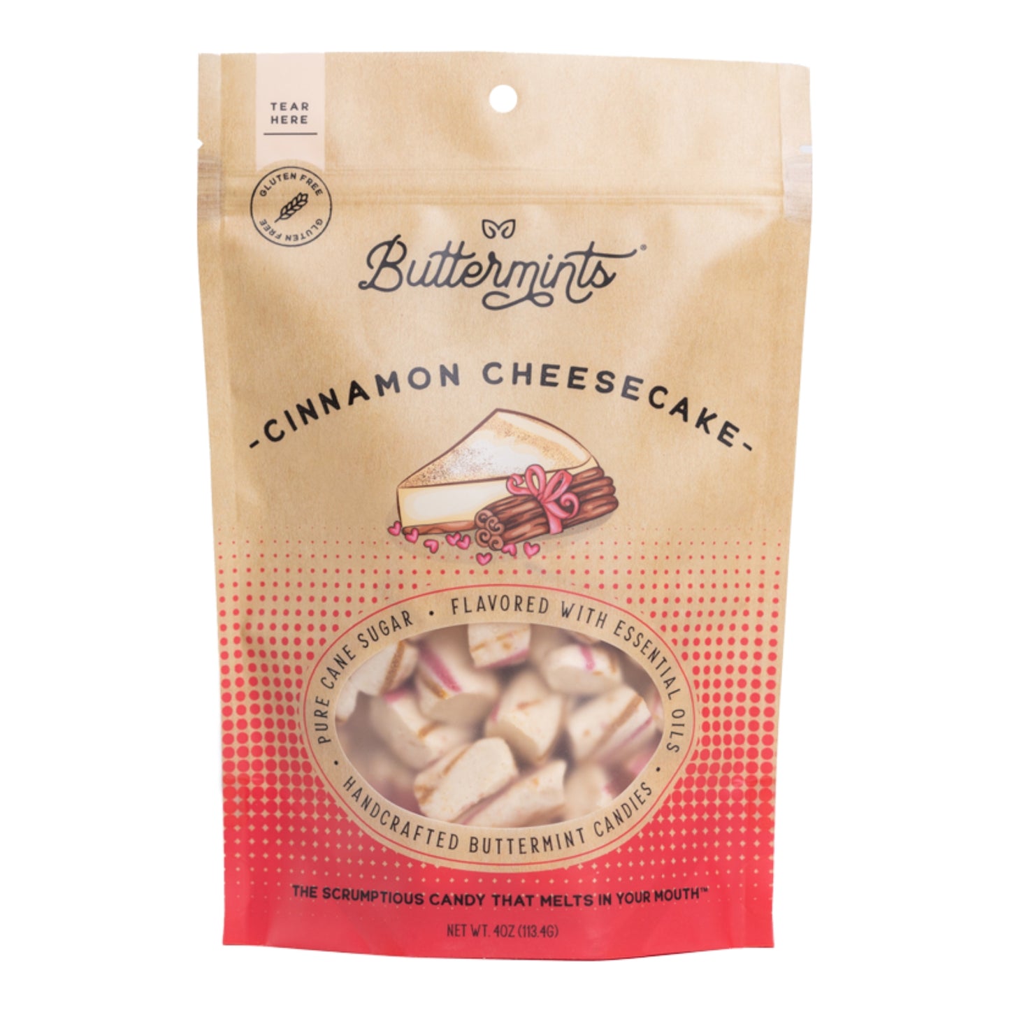 Buttermints Cinnamon Cheesecake, 4oz Pouch, 6ct
