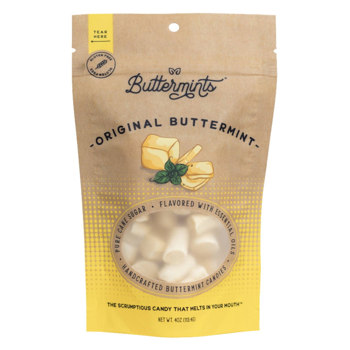 Buttermints Original, 4oz Pouch, 6ct
