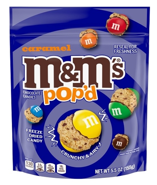 M&M's Pop'd Caramel Freeze Dried 5.5oz, 8ct