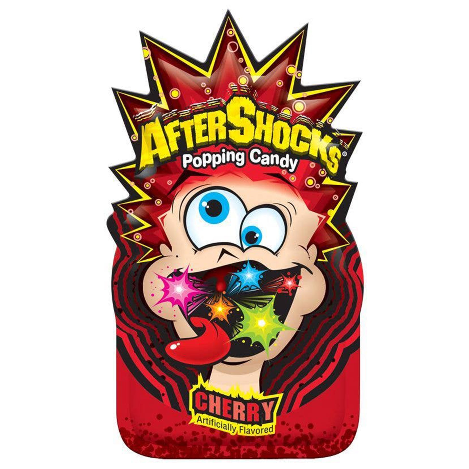 Aftershocks Popping Candy .33oz Cherry Flavored, 24ct
