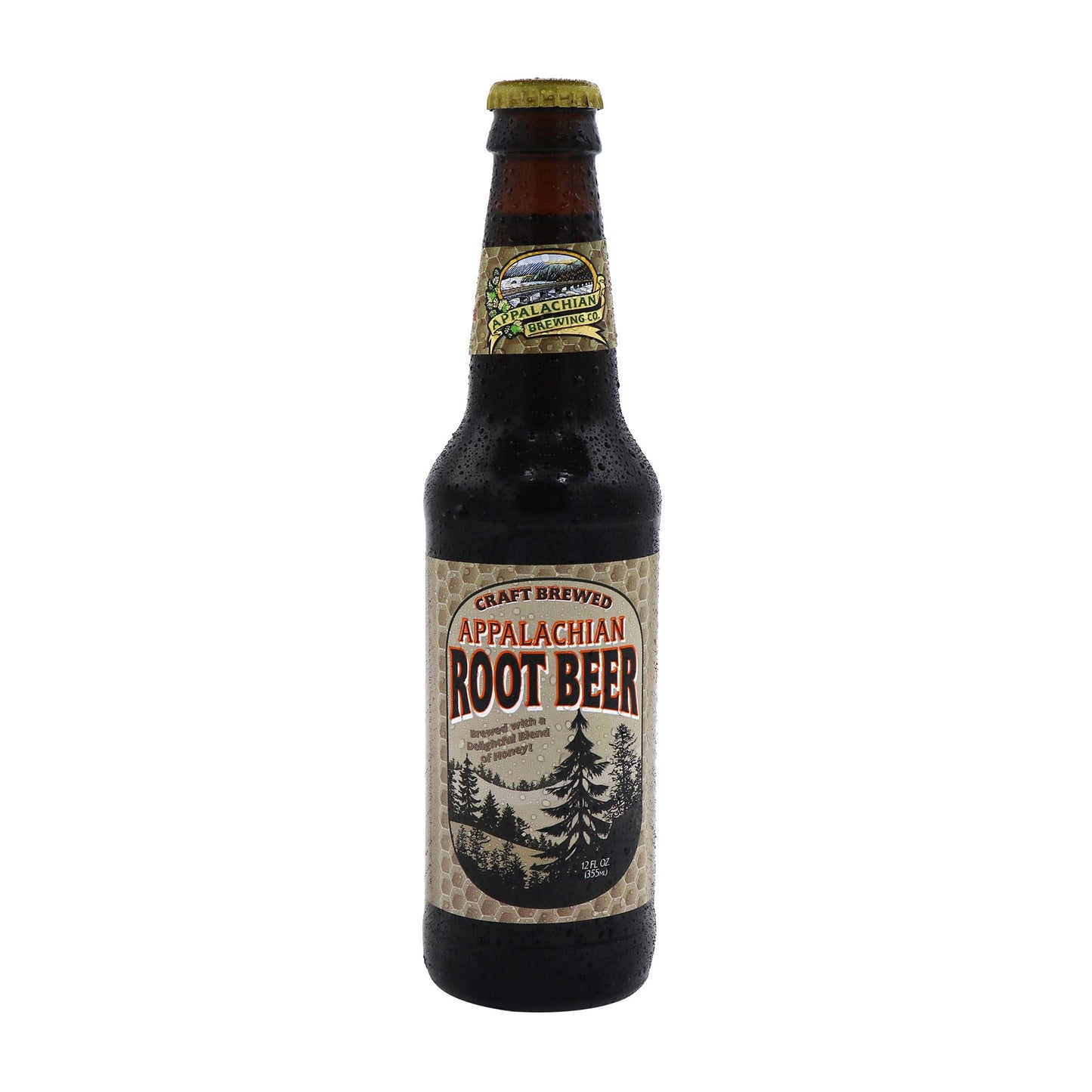 Appalachian Root Beer Soda, 12oz Glass Bottle 12ct