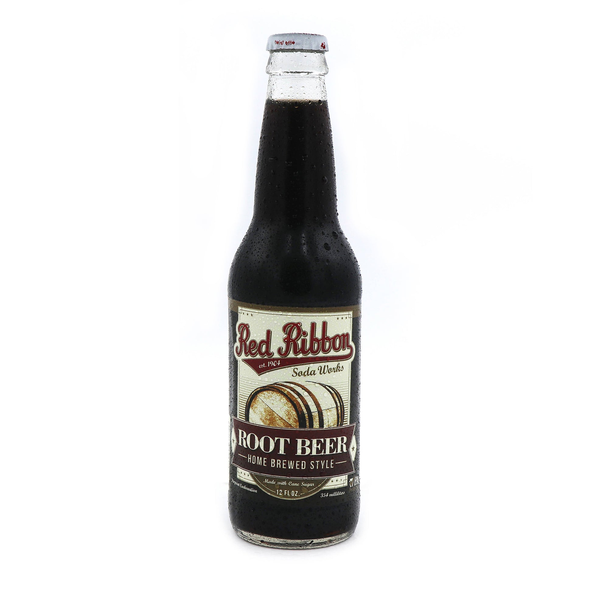 Red Ribbon Root Beer, 12 Fl oz, 12ct Bottles