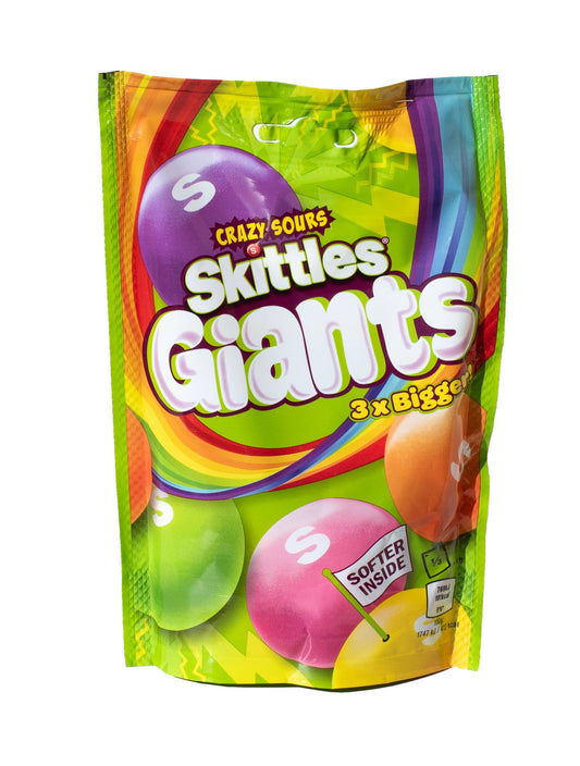 Limited Import - Skittles Giants Crazy Sour 132g, 15ct