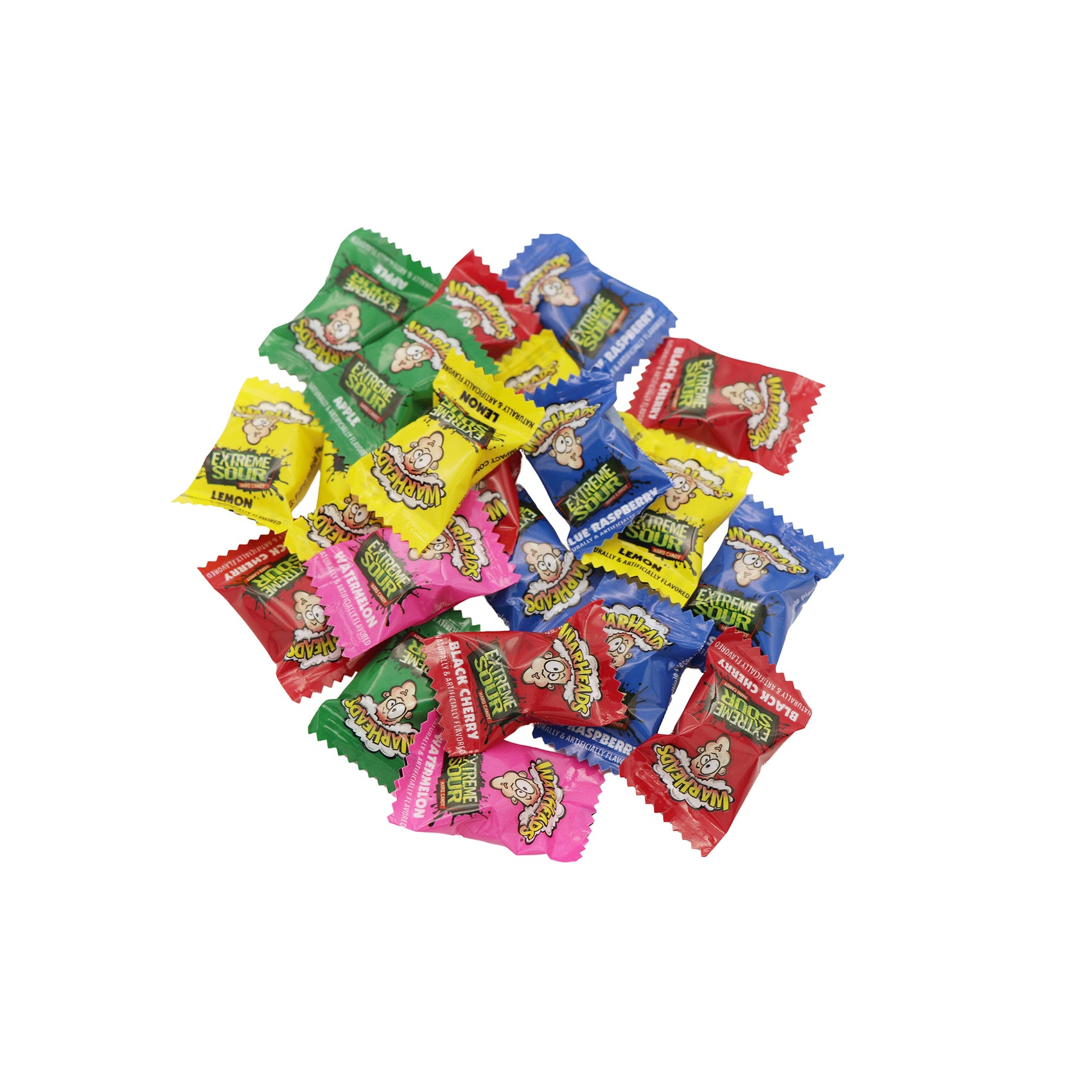 Warheads Sour Candy Bulk Wrapped, 2/2.5lb Bags