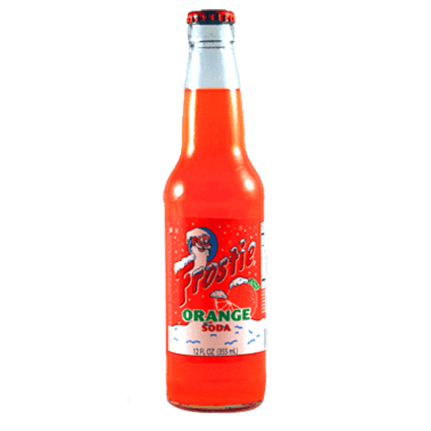 Frostie Orange Soda, 12oz Glass Bottle 12ct