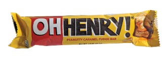 Oh Henry! Peanutty Caramel Fudge Bar 1.5oz, 24ct