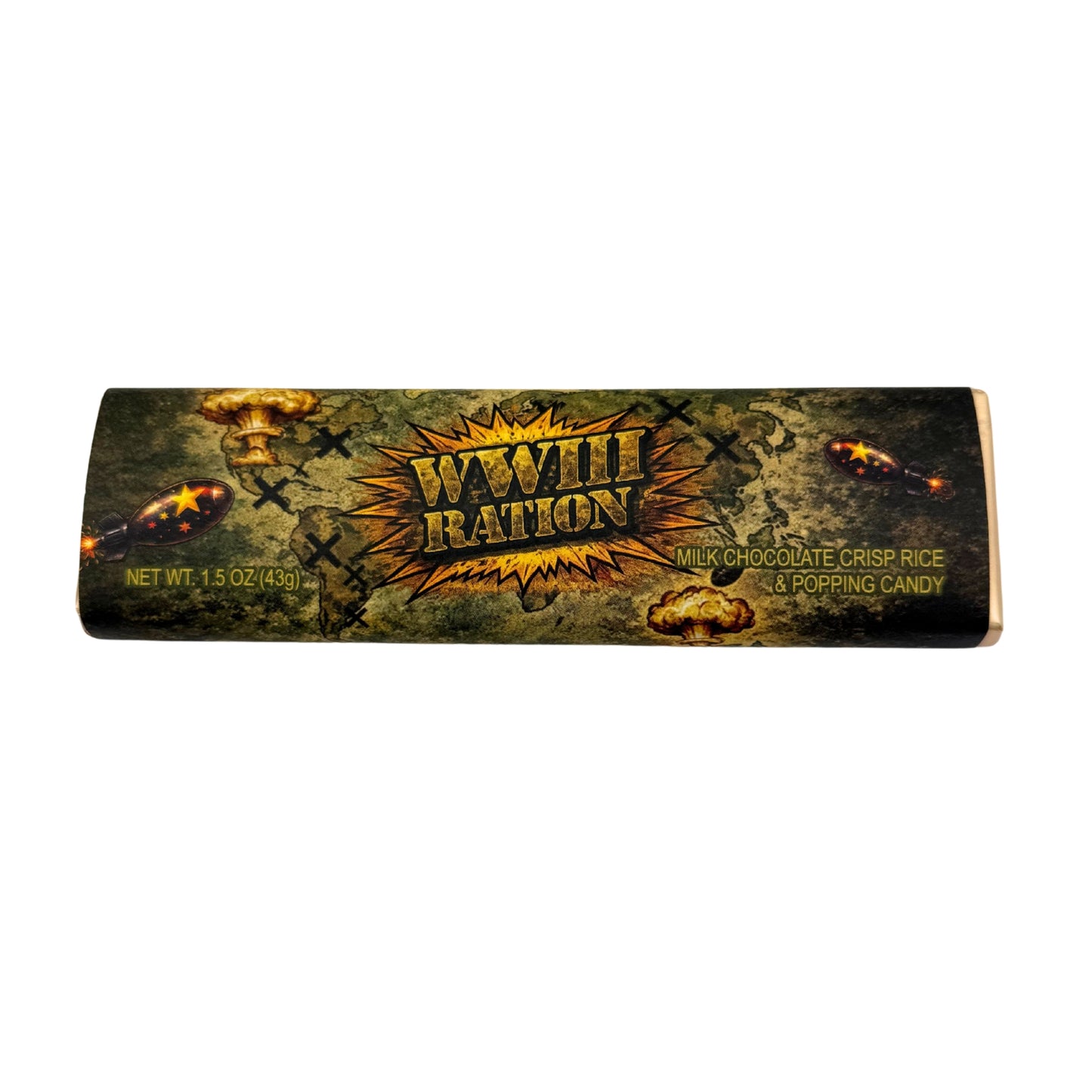 World War 3 WWIII Ration Chocolate Bar, 1.5oz, 24ct