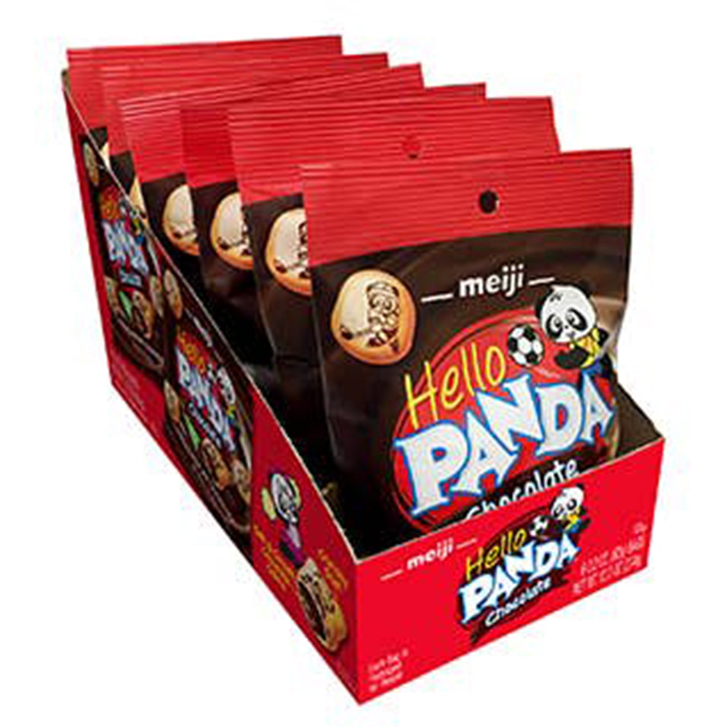 Meiji Hello Panda, Chocolate 2.2oz Bag, 6ct